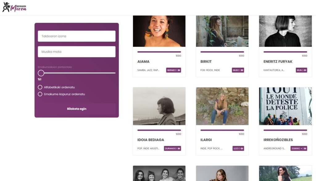 Musika Gida Morea aurkeztu dute asteburu honetan Gernikan