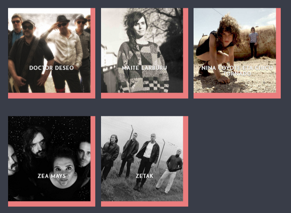 Doctor Deseo, Maite Larburu, Niña Coyote eta Chico Tornado, Zea Mays eta Zetak euskarazko album onenaren Min sarirako hautagaiak