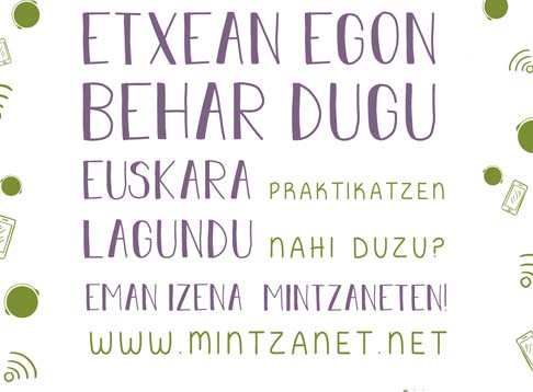 Euskara etxetik praktikatzeko Mintzanet egitasmoa martxan