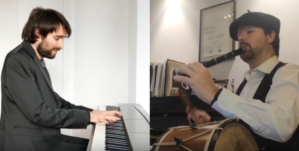 [Bideoa] Iñar Sastre eta Jagoba Astiazaran musikariek ‘Haurrak lotarazteko soinua’ sehaska kanta gaurkotu dute