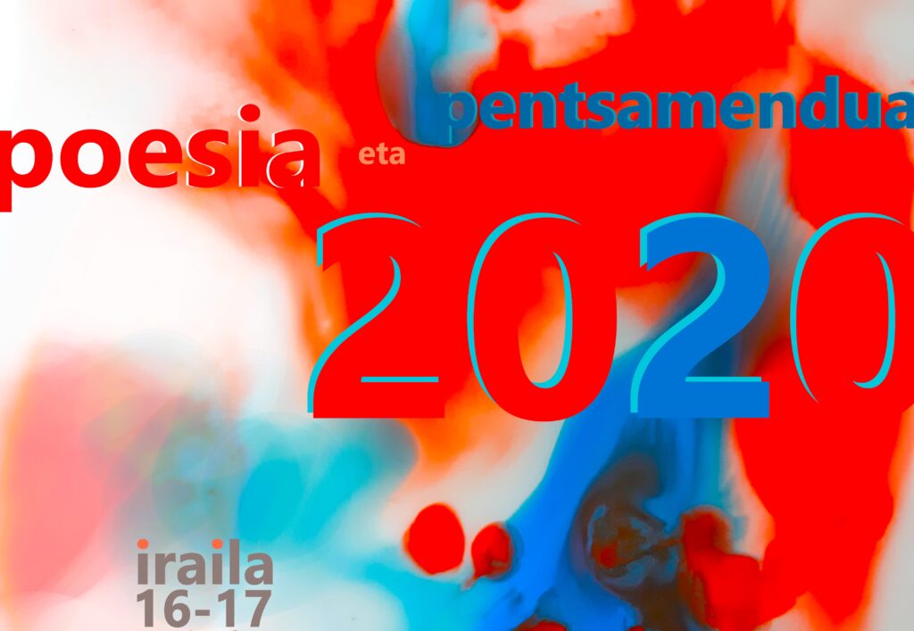 ‘Poesia eta Pentsamendua’ jardunaldiak egingo dituzte irailaren 16an eta 17an, Donostian