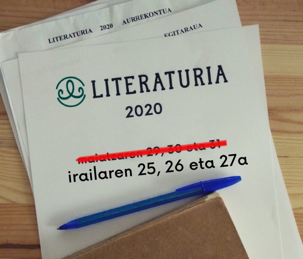 Literaturia jaialdia irailaren 25ean abiatuko da Zarautzen