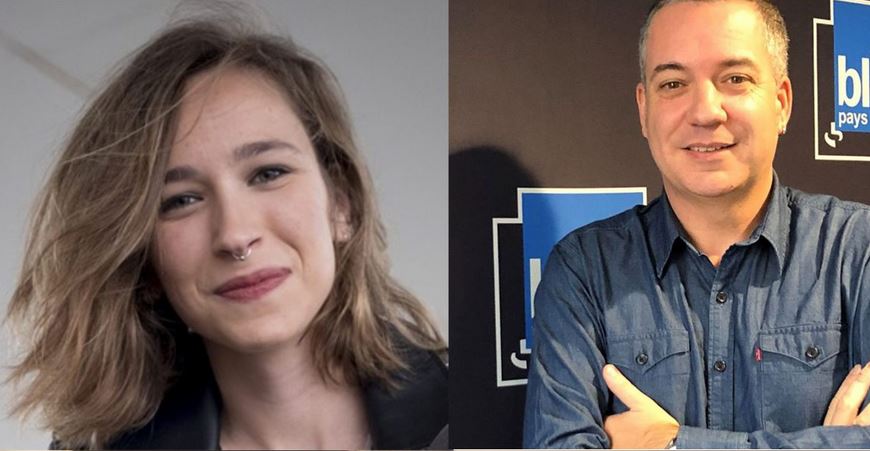 Edurne Azkarate, Franck Dolosor eta Ilaski Serrano Ahoskera Laborategiaren mahainguruan