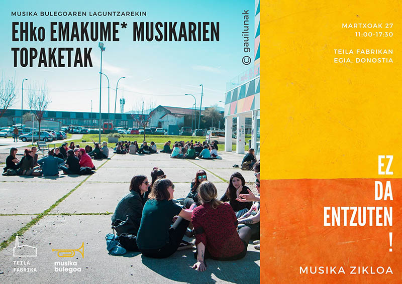 Euskal Herriko Emakume Musikarien Topaketak egingo dituzte martxoaren 27an, Donostian