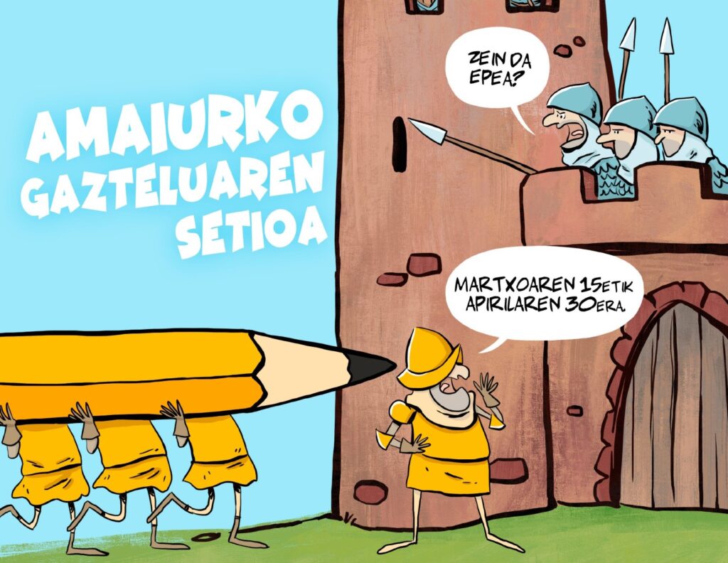 Euskal Herriko Ikastolen 1. Komiki Lehiaketa abian