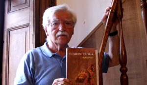 Joanes Lopez Zeraingoa du protagonista Patri Urkizuren 'Suaren Froga' eleberriak