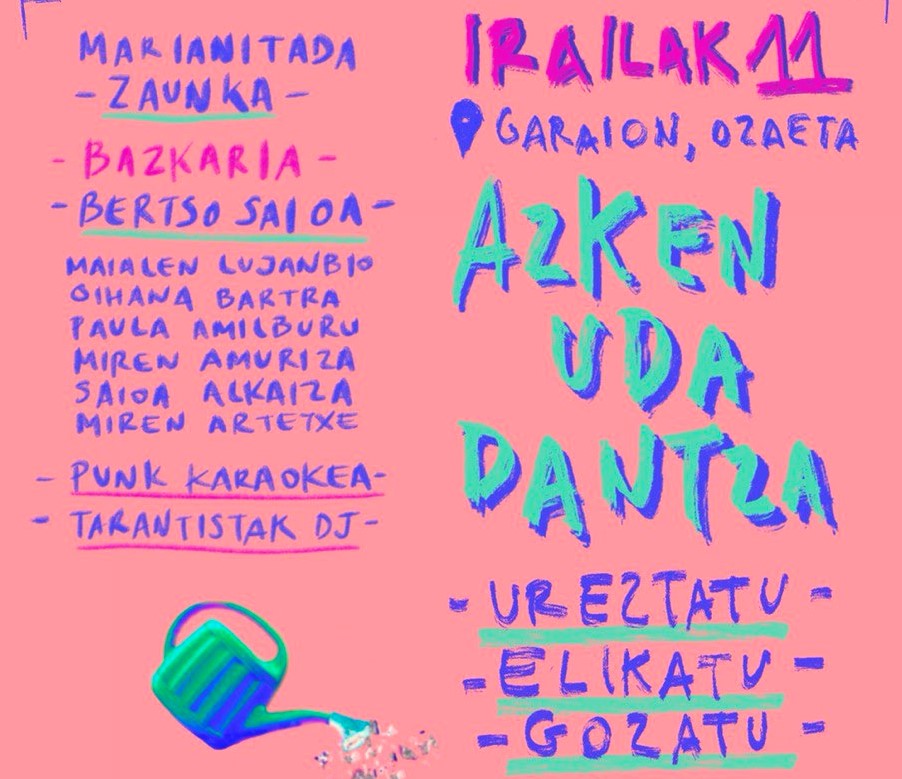 Gasteizko Bilgune Feministak Azken Uda Dantza kultur ekitaldia antolatu du larunbaterako, Ozaetan