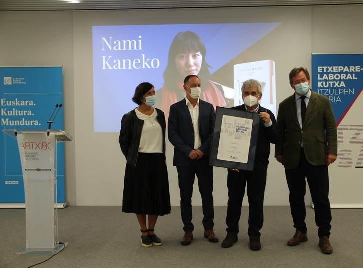 Nami Kaneko japoniarrarentzat da aurtengo Etxepare – Laboral Kutxa Itzulpen Saria