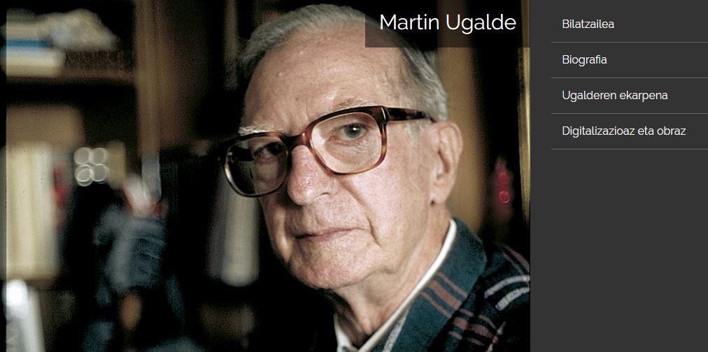 Jakin-ek Martin Ugalderen obra digitalizatu eta sareratu du
