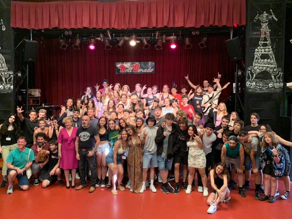 58 gaztek hartu dute parte Gasteizko Hell Dorado aretoan antolatu den Gazterock egonaldietan