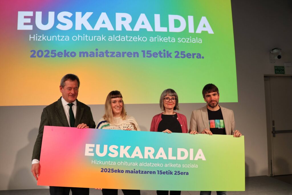 Euskaraldiaren laugarren edizioa 2025eko maiatzaren 15etik 25era izango da