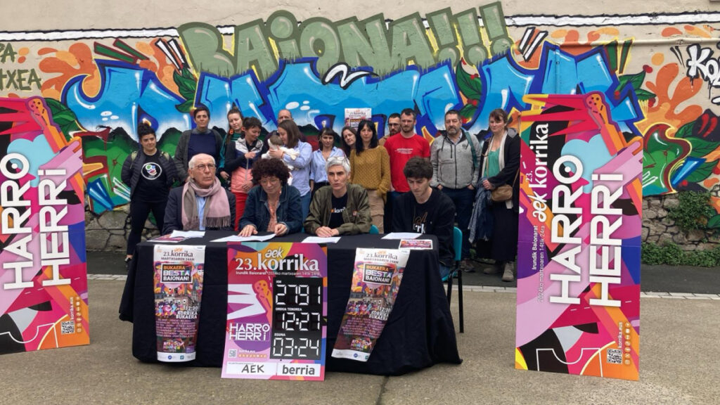 Korrikaren amaiera festarako dena prest da Baionan