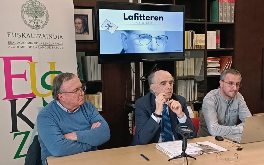 Piarres Lafitteren artxiboa Euskaltzaindiaren webgunean kontsultagai