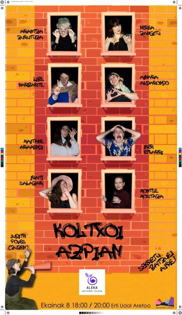 Aleka antzerki taldeak ‘Koltxoi azpian’ antzezlana estreinatuko du ekainaren 8an, Pasaian