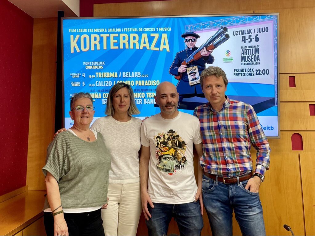 Korterraza aire zabaleko film laburren jaialdia abian da Araban