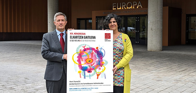 Jendartea eta lurralde kohesioa izango dira Eusko Ikaskuntzaren XIX. Kongresuaren ardatzak urriaren 2tik 4ra