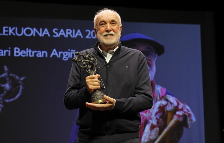 Juan Mari Beltranek Manuel Lekuona 2024 saria jaso zuen atzo, Oiartzunen