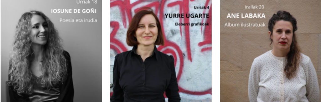 ‘Hitza eta irudia’ lemapean, ‘ hiru literatur lantegi monografiko antolatu dituzte Iruñean