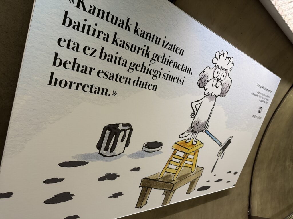 ‘Bazen behin’ erakusketa, Bilboko Metroko geltokietatik Donostiako Okendoko Kultur Etxera